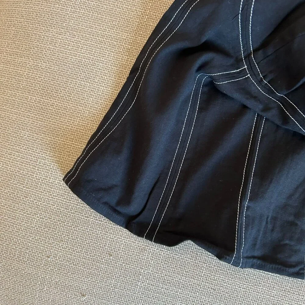 NWT Reformation Kary Knit Top Sz2 Black Noir Stretch Causal - Picture 6 of 7